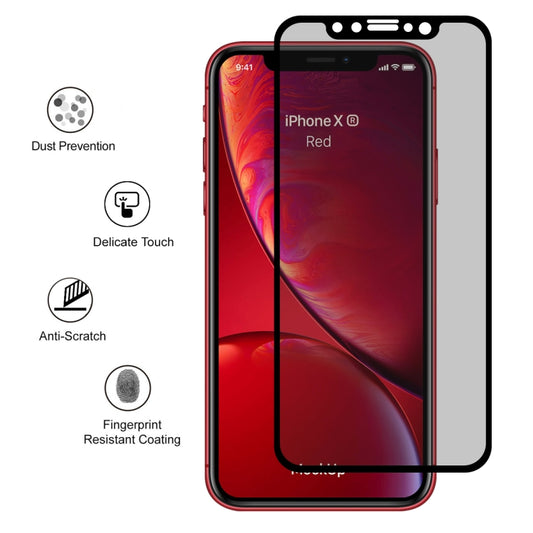For iPhone 11 / XR ENKAY Hat-Prince 0.26mm 9H 6D Privacy Anti-glare Full Screen Tempered Glass Film by ENKAY