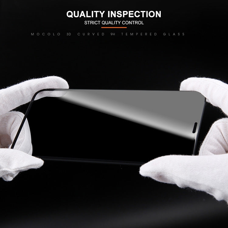 For iPhone 11 / XR mocolo 0.33mm 9H 3D Round Edge Privacy Anti-glare Tempered Glass Film(Black) by mocolo