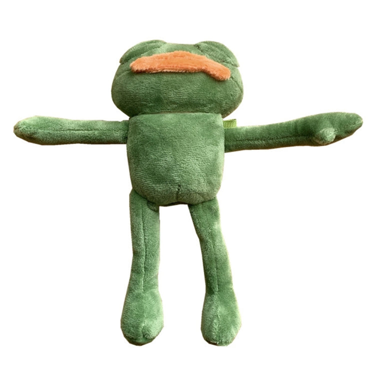For AirPods 1 / 2 Plush Sad Frog Shape Earphone Protective Case with Hook by bashfashion