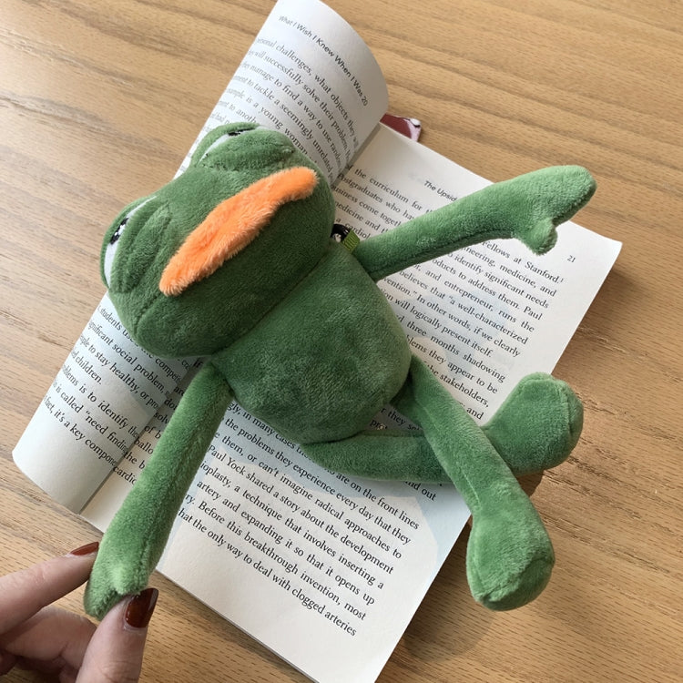 For AirPods 1 / 2 Plush Sad Frog Shape Earphone Protective Case with Hook by bashfashion