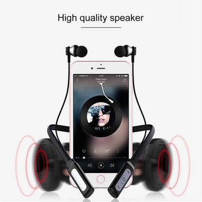HT1 Magnetic In-Ear Wireless Bluetooth Stereo Headset(Black) by bashfashion