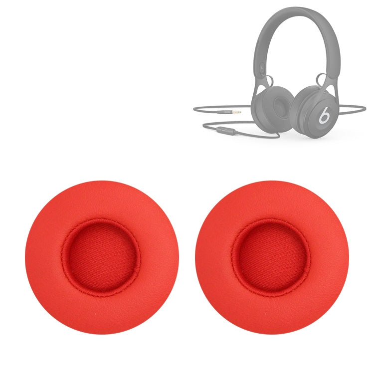 2 PCS For Beats EP Wired Headset Ear-cap Sponge Earmuffs(Red) by bashfashion