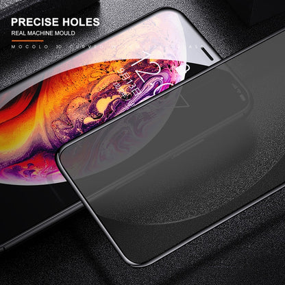 For iPhone 11 Pro / XS / X mocolo 0.33mm 9H 3D Round Edge Privacy Anti-glare Tempered Glass Film(Black) by mocolo
