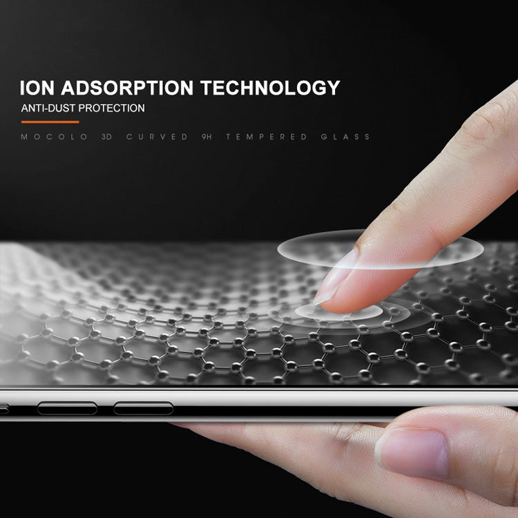 For iPhone 11 Pro / XS / X mocolo 0.33mm 9H 3D Round Edge Privacy Anti-glare Tempered Glass Film(Black) by mocolo