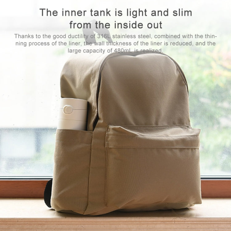 Original Xiaomi Mijia 480ML Insulation Vacuum Thermal Cup Water Bottle(Navy Blue) by Xiaomi