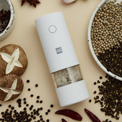 Original Xiaomi Youpin Huohou Electric Grinding Machine Automatic Mill Pepper Grinder(White) by Xiaomi