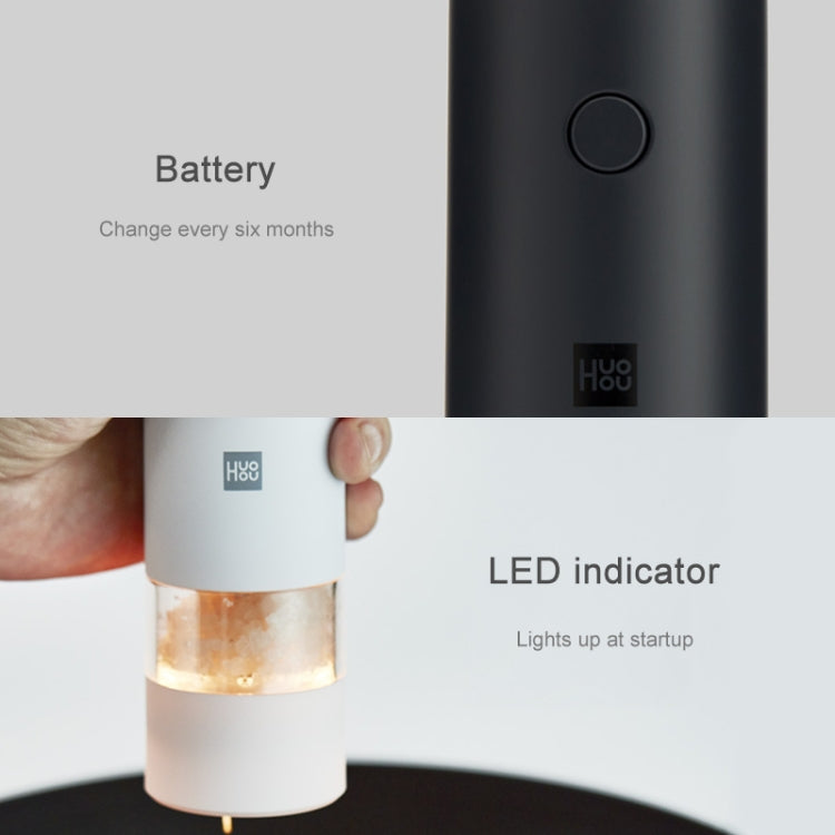 Original Xiaomi Youpin Huohou Electric Grinding Machine Automatic Mill Pepper Grinder(White) by Xiaomi