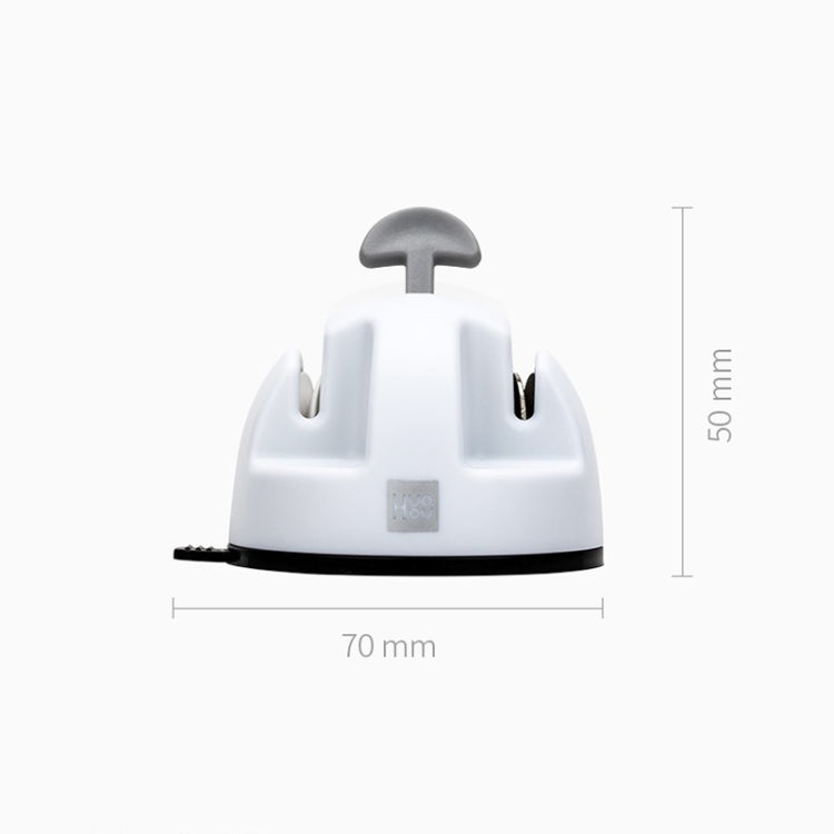 Original Xiaomi Youpin Huohou Kitchen Mini Double Wheel Knife Sharpener (White) by Xiaomi