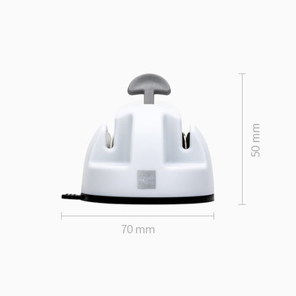 Original Xiaomi Youpin Huohou Kitchen Mini Double Wheel Knife Sharpener (White) by Xiaomi