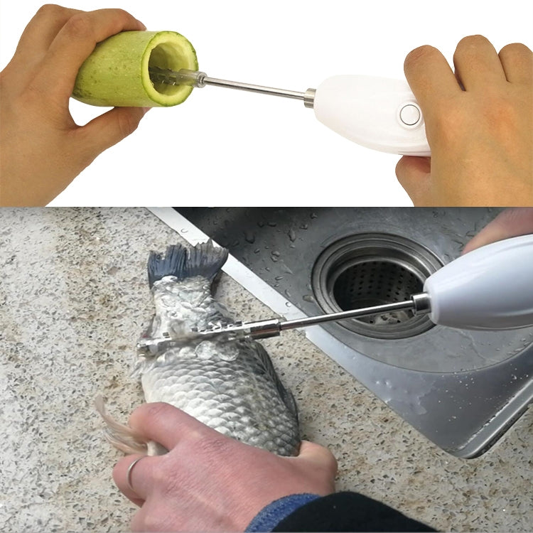 Household Kitchen Mini Multi-functional Rechargeable Scaler Kitchen Vegetable Core Digger by bashfashion