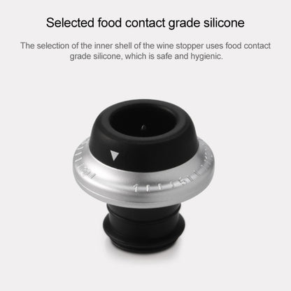 Original Xiaomi Youpin CircleJoy Stainless Steel Red Wine Preservation Stopper Set, Style: 4 Stoppers in One Pump by Xiaomi Youpin