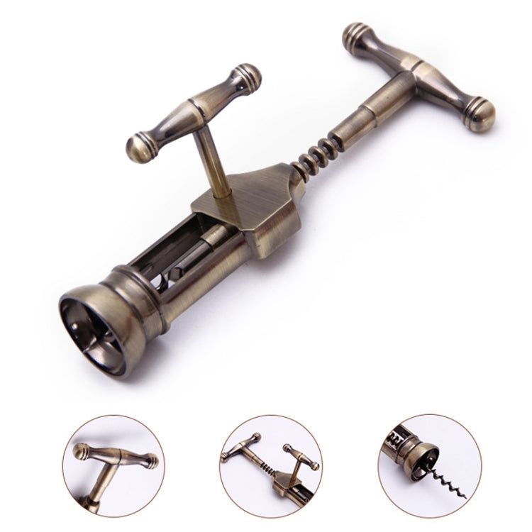 Multifunction Portable Screw Corkscrew Zinc Alloy Wine Bottle Opener, Packing: Gift Box by bashfashion