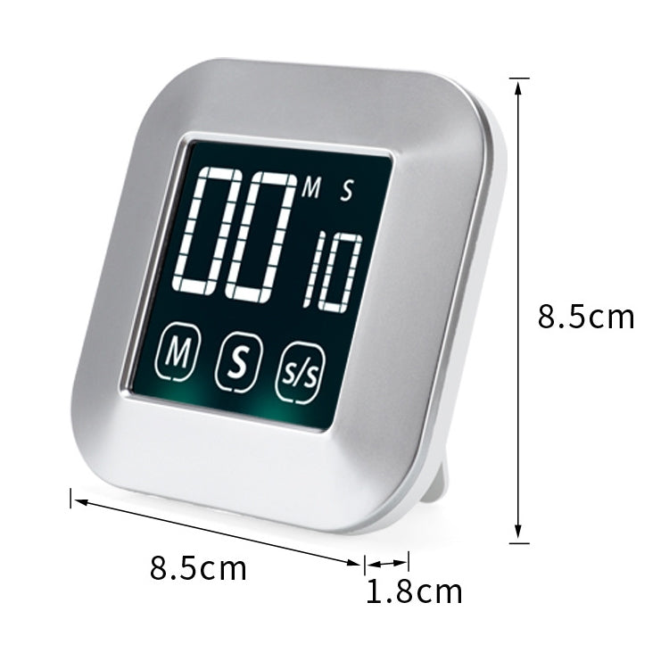 TS-83 Touch Timer Alarm Clock Kitchen Food LCD Large Screen Countdown Electronic Reminder by bashfashion