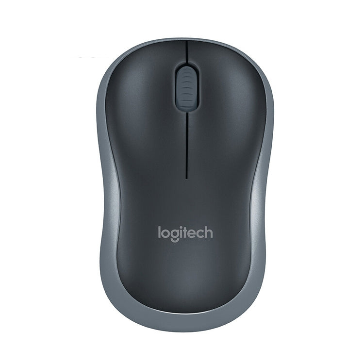 Logitech M186 Wireless Mouse Office Power Saving USB Laptop Desktop Computer Universal(Black Grey) by Logitech