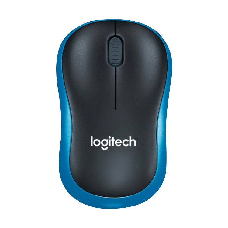 Logitech M186 Wireless Mouse Office Power Saving USB Laptop Desktop Computer Universal (Black Blue) by Logitech