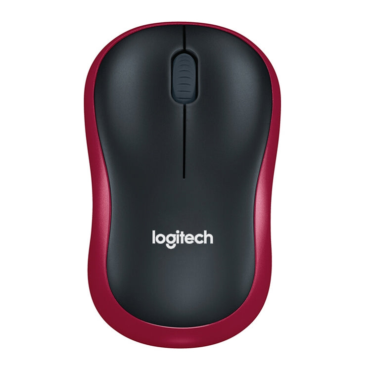 Logitech M186 Wireless Mouse Office Power Saving USB Laptop Desktop Computer Universal (Black Red) by Logitech