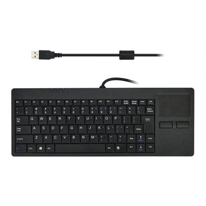 MC-818 82 Keys Touch-pad Ultra-thin Wired Computer Keyboard by bashfashion