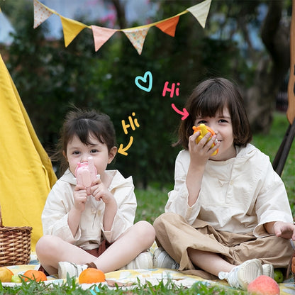 adj-847 Cartoon Bee-shaped Children Walkie-talkie Wireless 3km Call Outdoor Parent-child Interactive Toy with Flashlight & Anti-lost Lanyard (Pink) by bashfashion