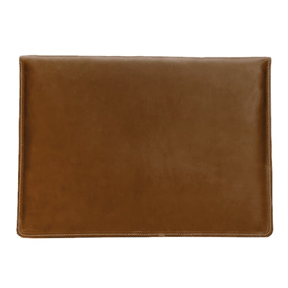 Universal Genuine Leather Business Laptop Tablet Bag, For 12 inch and Below Macbook, Samsung, Lenovo, Sony, DELL Alienware, CHUWI, ASUS, HP(Yellow) by bashfashion