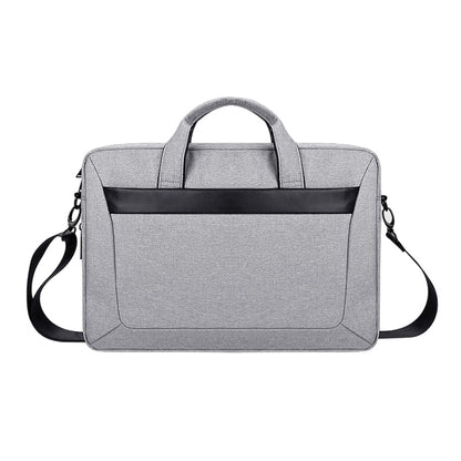 DJ06 Oxford Cloth Waterproof Wear-resistant Portable Expandable Laptop Bag for 15.6 inch Laptops, with Detachable Shoulder Strap(Grey) by bashfashion