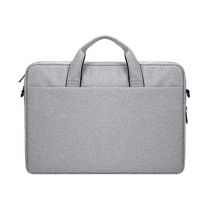 DJ06 Oxford Cloth Waterproof Wear-resistant Portable Expandable Laptop Bag for 15.6 inch Laptops, with Detachable Shoulder Strap(Grey) by bashfashion