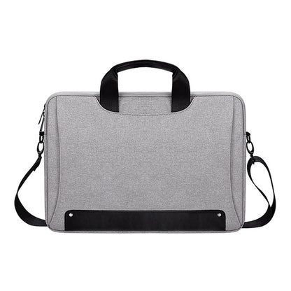 DJ08 Oxford Cloth Waterproof Wear-resistant Laptop Bag for 15.4 inch Laptops, with Concealed Handle & Luggage Tie Rod & Adjustable Shoulder Strap (Grey) by bashfashion
