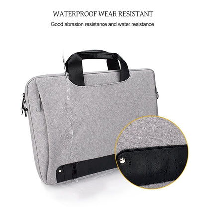 DJ08 Oxford Cloth Waterproof Wear-resistant Laptop Bag for 15.4 inch Laptops, with Concealed Handle & Luggage Tie Rod & Adjustable Shoulder Strap (Grey) by bashfashion