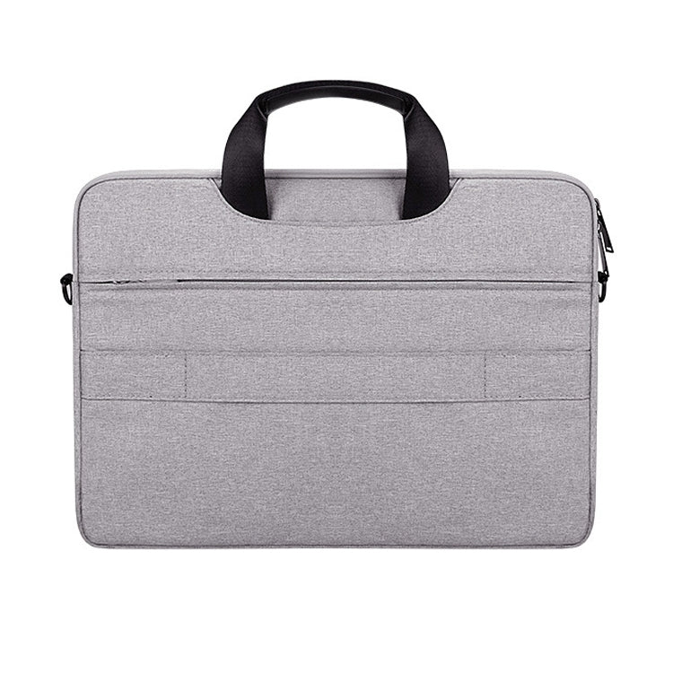 DJ08 Oxford Cloth Waterproof Wear-resistant Laptop Bag for 15.6 inch Laptops, with Concealed Handle & Luggage Tie Rod & Adjustable Shoulder Strap (Grey) by bashfashion