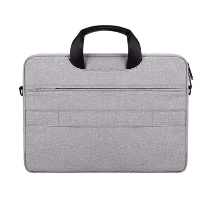 DJ08 Oxford Cloth Waterproof Wear-resistant Laptop Bag for 15.6 inch Laptops, with Concealed Handle & Luggage Tie Rod & Adjustable Shoulder Strap (Grey) by bashfashion