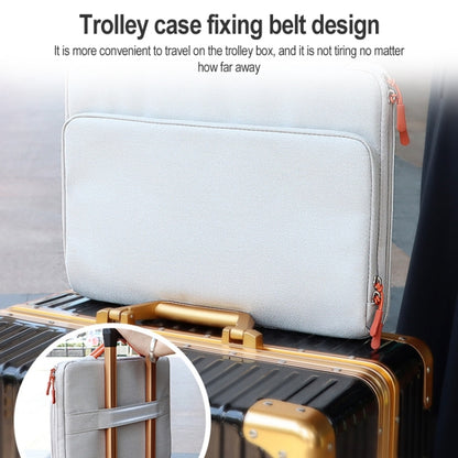 ND03S 14.1-15.4 inch Business Casual Laptop Bag(Grey) by bashfashion