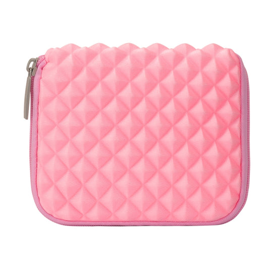 Diamond Texture Laptop Power Bag, Size: 16 x 13 x 1.5cm (Pink) by bashfashion