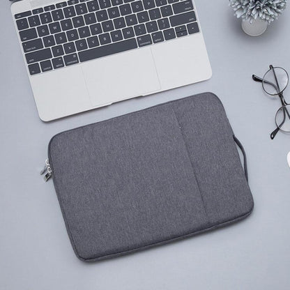 11.6 inch Universal Fashion Soft Laptop Denim Bags Portable Zipper Notebook Laptop Case Pouch for MacBook Air, Lenovo and other Laptops, Size: 32.2x21.8x2cm (Dark Blue) by bashfashion