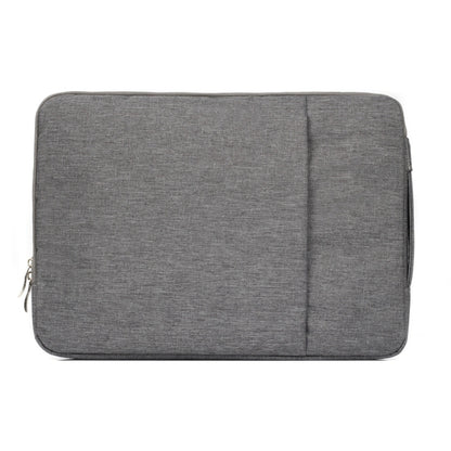 11.6 inch Universal Fashion Soft Laptop Denim Bags Portable Zipper Notebook Laptop Case Pouch for MacBook Air, Lenovo and other Laptops, Size: 32.2x21.8x2cm (Grey) by bashfashion