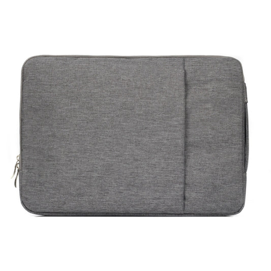 13.3 inch Universal Fashion Soft Laptop Denim Bags Portable Zipper Notebook Laptop Case Pouch for MacBook Air / Pro, Lenovo and other Laptops, Size: 35.5x26.5x2cm(Grey) by bashfashion