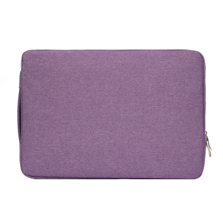 13.3 inch Universal Fashion Soft Laptop Denim Bags Portable Zipper Notebook Laptop Case Pouch for MacBook Air / Pro, Lenovo and other Laptops, Size: 35.5x26.5x2cm (Purple) by bashfashion