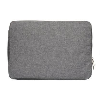 15.4 inch Universal Fashion Soft Laptop Denim Bags Portable Zipper Notebook Laptop Case Pouch for MacBook Air / Pro, Lenovo and other Laptops, Size: 39.2x28.5x2cm (Grey) by bashfashion