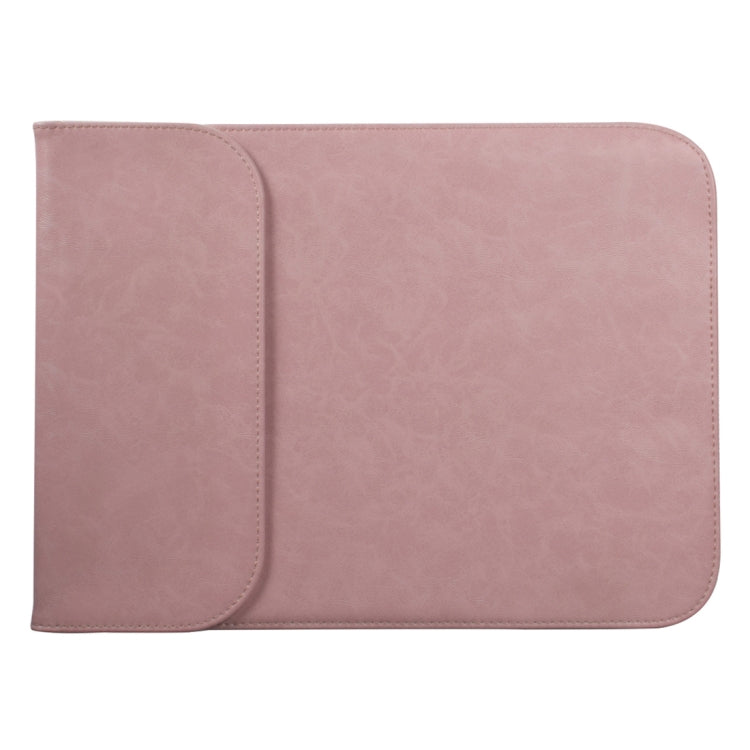 13.3 inch PU + Nylon Laptop Bag Case Sleeve Notebook Carry Bag, For MacBook, Samsung, Xiaomi, Lenovo, Sony, DELL, ASUS, HP(Pink) by bashfashion