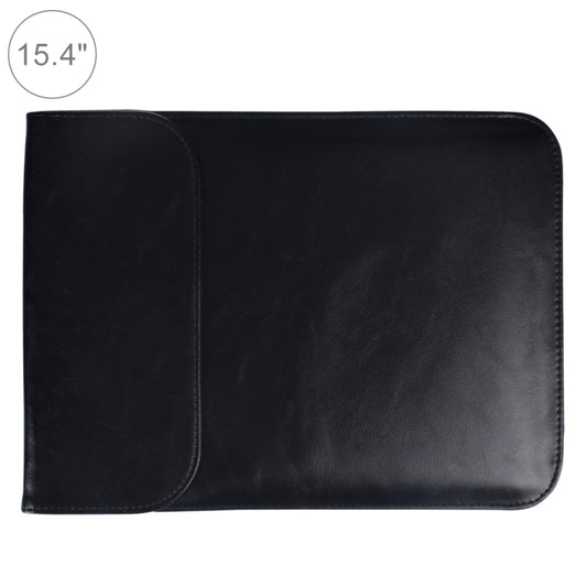 15.4 inch PU + Nylon Laptop Bag Case Sleeve Notebook Carry Bag, For MacBook, Samsung, Xiaomi, Lenovo, Sony, DELL, ASUS, HP (Black) by bashfashion
