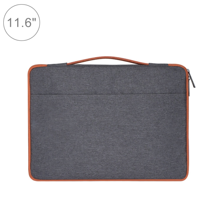 11.6 inch Fashion Casual Polyester + Nylon Laptop Handbag Briefcase Notebook Cover Case, For Macbook, Samsung, Lenovo, Xiaomi, Sony, DELL, CHUWI, ASUS, HP(Grey) by bashfashion