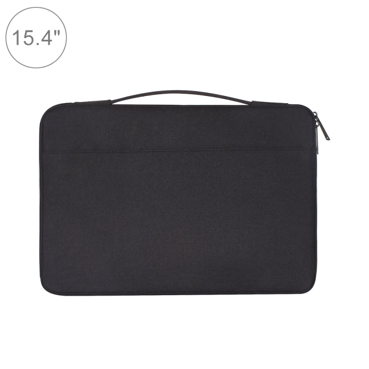 15.4 inch Fashion Casual Polyester + Nylon Laptop Handbag Briefcase Notebook Cover Case, For Macbook, Samsung, Lenovo, Xiaomi, Sony, DELL, CHUWI, ASUS, HP (Black) by bashfashion