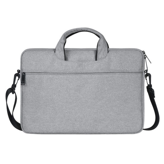 ST01S Waterproof Oxford Cloth Hidden Portable Strap One-shoulder Handbag for 13.3 inch Laptops(Light Grey) by bashfashion
