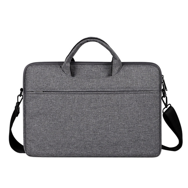 ST01S Waterproof Oxford Cloth Hidden Portable Strap One-shoulder Handbag for 14.1 inch Laptops (Dark Gray) by bashfashion