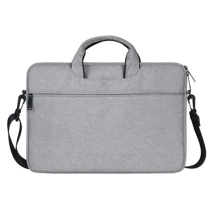 ST01S Waterproof Oxford Cloth Hidden Portable Strap One-shoulder Handbag for 14.1 inch Laptops(Light Grey) by bashfashion