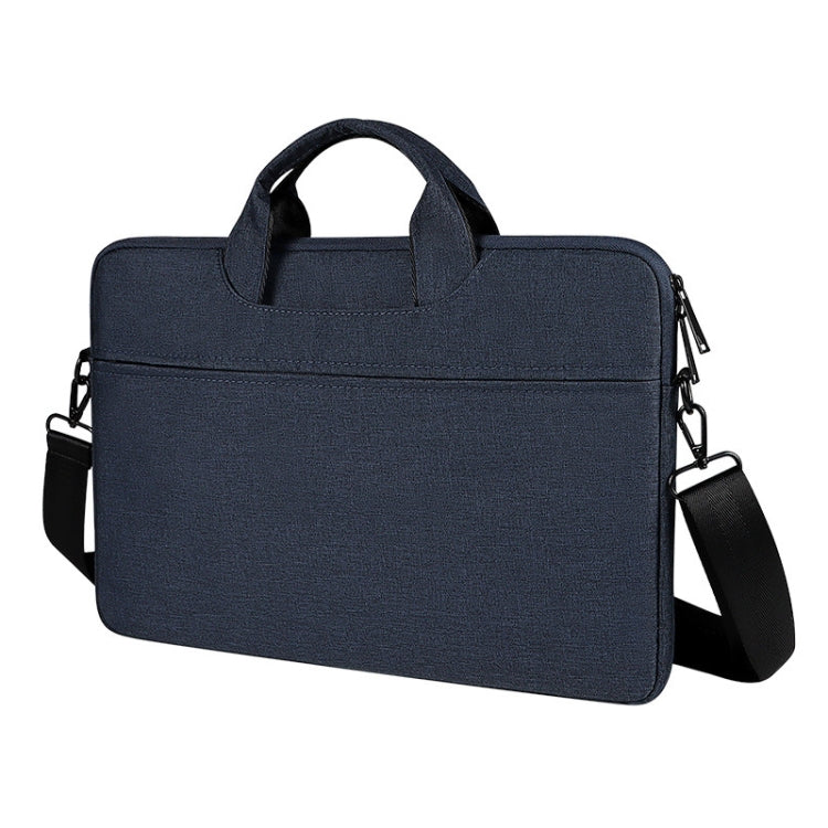 ST01S Waterproof Oxford Cloth Hidden Portable Strap One-shoulder Handbag for 14.1 inch Laptops (Navy Blue) by bashfashion