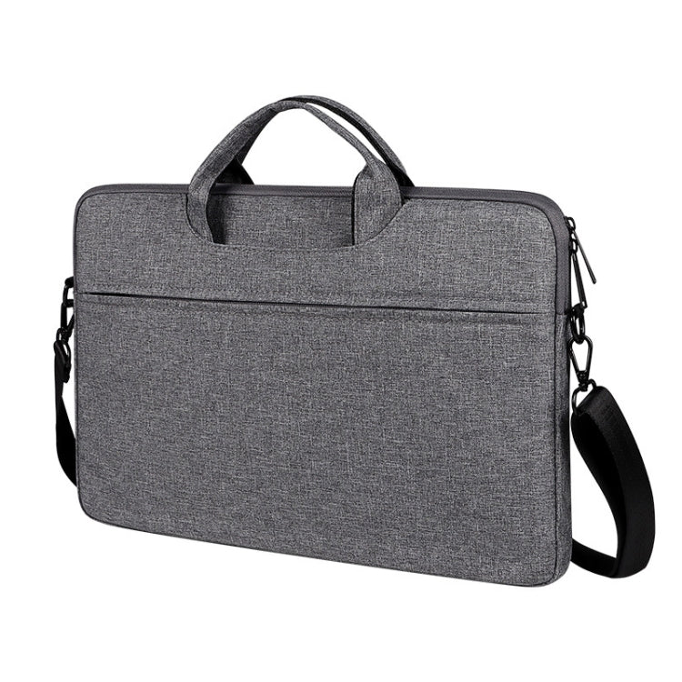 ST01S Waterproof Oxford Cloth Hidden Portable Strap One-shoulder Handbag for 15.6 inch Laptops (Dark Gray) by bashfashion