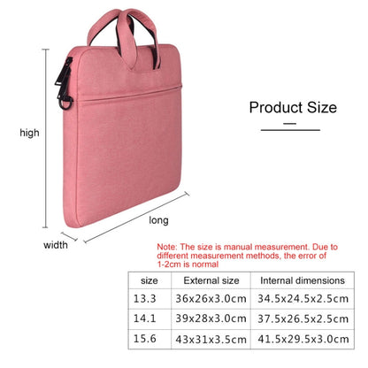 ST01S Waterproof Oxford Cloth Hidden Portable Strap One-shoulder Handbag for 15.6 inch Laptops(Pink) by bashfashion