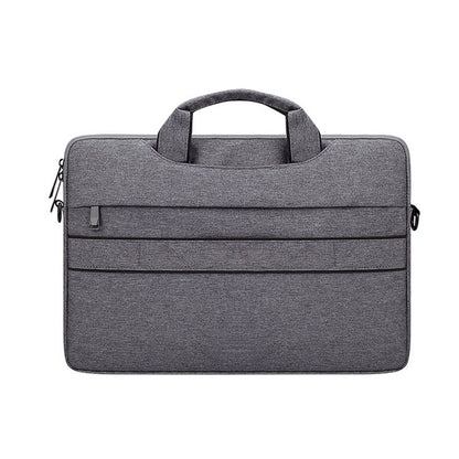 ST02S Waterproof Tear Resistance Hidden Portable Strap One-shoulder Handbag for 15.6 inch Laptops, with Suitcase Belt(Dark Gray) by bashfashion