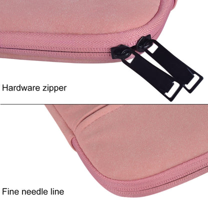 ST06 Waterproof PU Leather Zipper Hidden Portable Strap One-shoulder Handbag for 13.3 inch Laptops, with Suitcase Belt(Pink) by bashfashion