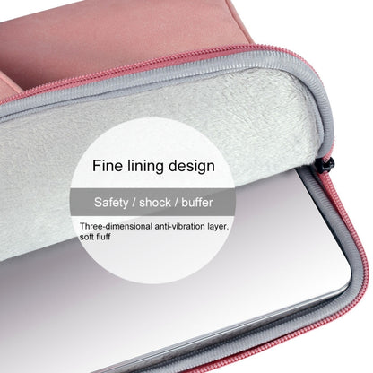 ST06 Waterproof PU Leather Zipper Hidden Portable Strap One-shoulder Handbag for 13.3 inch Laptops, with Suitcase Belt(Pink) by bashfashion