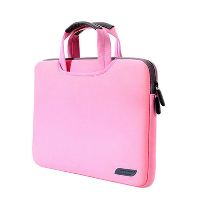 12 inch Portable Air Permeable Handheld Sleeve Bag for MacBook, Lenovo and other Laptops, Size:32x21x2cm(Pink) by bashfashion